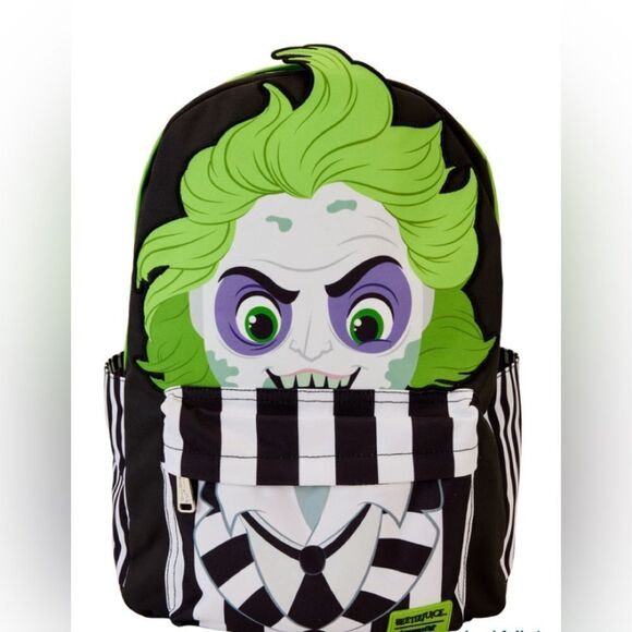 Loungefly Beetlejuice Large Backpack - Picture 1 of 12